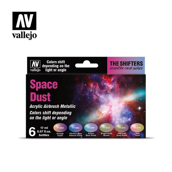 Vallejo 77091 6x18 ml. Space Dust, Shifter Serisi Model Boyası Seti ürün görseli