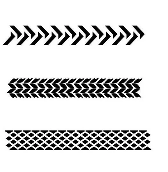 Vallejo ST-TX002 1/35 Tekerlek İzleri Desenli Esnek Boya Şablonu - Resim 2