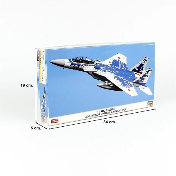 Hasegawa 2454 1/72 Ölçek, F-15DJ Eagle (Aggressor Digital Camouflage), (Limited Edition), Savaş Uçağı Plastik Model Kiti - Resim 4