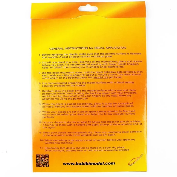 Babibi DBT-01376 1/48 Ölçek, RF-4E Terminator Işık Projesi Özel Boyama Decal Set Kırmızı, Dekal Çıkartma - Resim 2