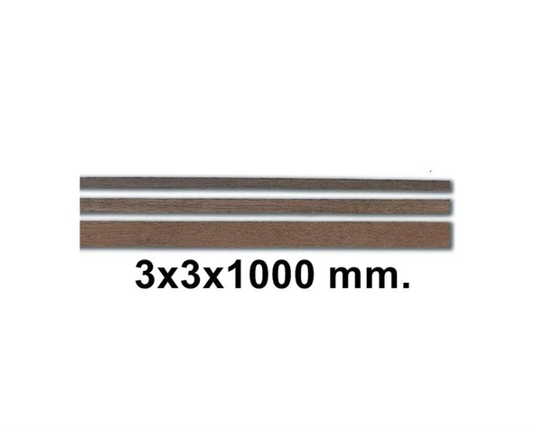 Constructo 80129 Ahşap Çıta- Blackish Manzonia-3X3X1000 Mm-10 Adet ürün görseli