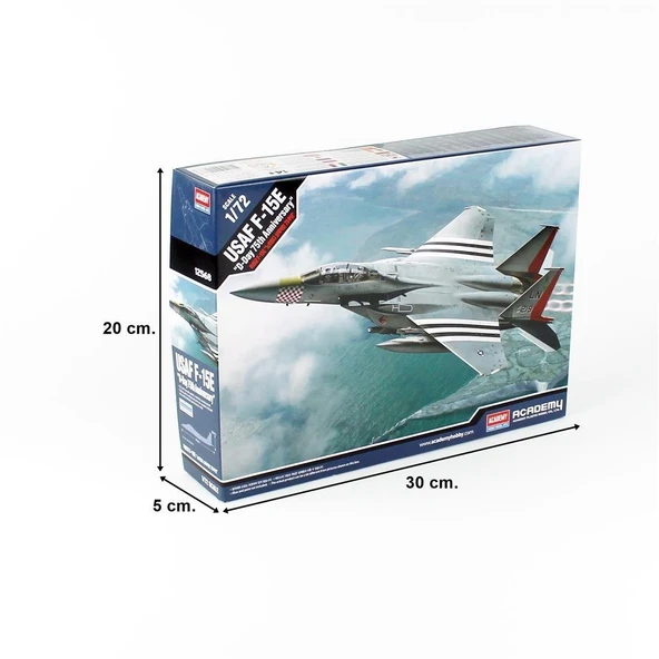 Academy 12568 1/72 Ölçek, USAF F-15E Savaş Uçağı, Plastik Model kiti - 5
