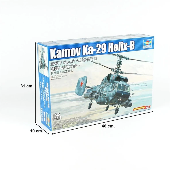 Trumpeter 05110 1/35 Ölçek, Kamov Ka-29 Helix-B Helikopter, Plastik Model Kiti - Resim 5