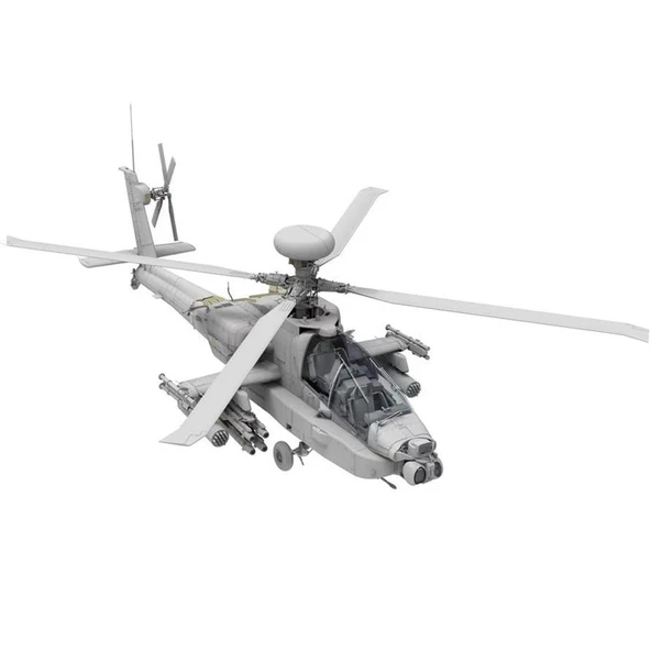 Takom 2607 1/35 Ölçek, AH-64D Apache Longbow (J.G.S.D.F) Saldırı Helikopteri, Plastik Model kiti - Resim 3