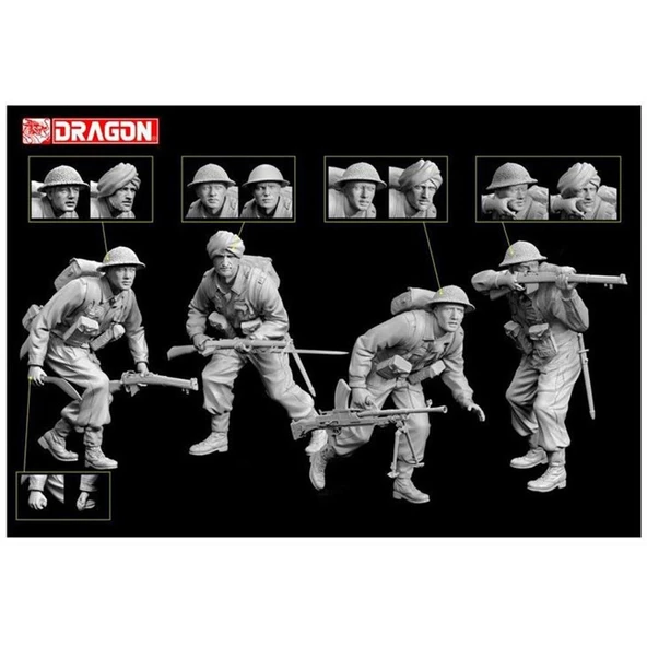 Dragon 6515 1/35 Ölçek, Monte Cassino Müttefik Taarruzu, Figürleri Plastik Model Kiti - Resim 2