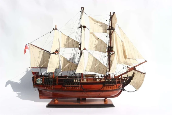 Gianhien Ts0020W60 Hms Bounty Ahşap Hazır Yelkenli Savaş Gemisi Maketi - Resim 5