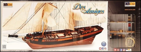 Occre 13003 1/53 Ölçek, Dos Amigos Yelkenli Tekne Ahşap Model Kiti ürün görseli