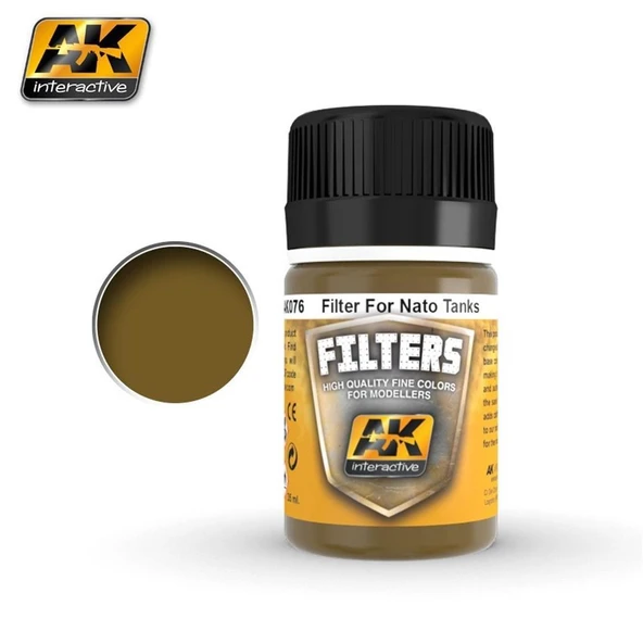 AK 076 35 ml. NATO Araçları Koyu Kahve Efekti, Filters Serisi Enamel Model Boyası ürün görseli