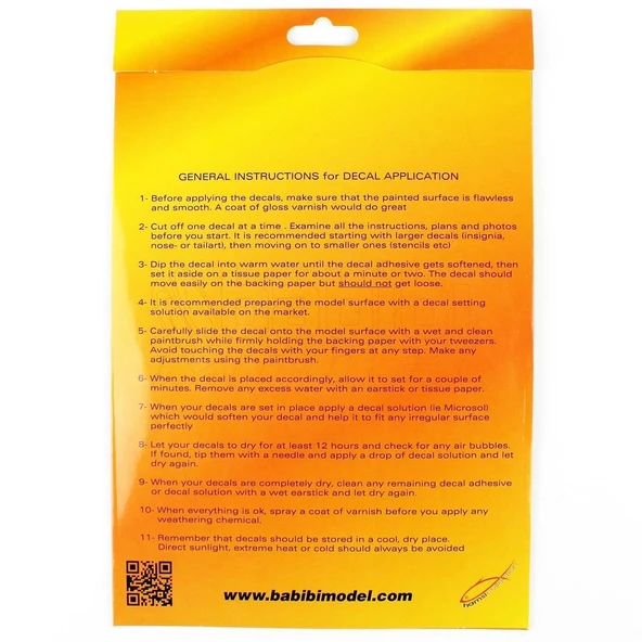 Babibi DAT-01183 1/144 Ölçek, İstanbul Hava Yolları Boeing 727-200, Dekal Çıkartma - Resim 2