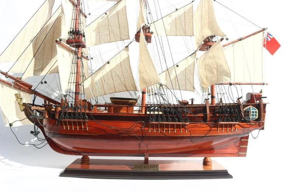 Gianhien Ts0020W60 Hms Bounty Ahşap Hazır Yelkenli Savaş Gemisi Maketi - Resim 3