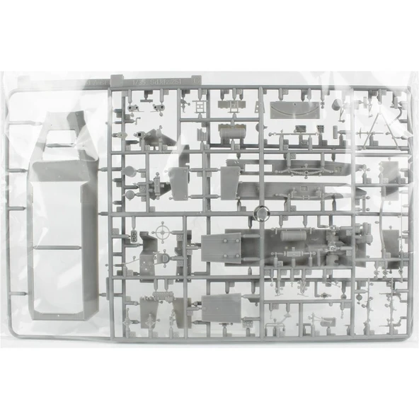 Dragon 6223 1/35 Ölçek, Sd.Kfz. 251/7 Ausf. D (3 in 1) Personel Taşıyıcı Plastik Model Kiti - Resim 3