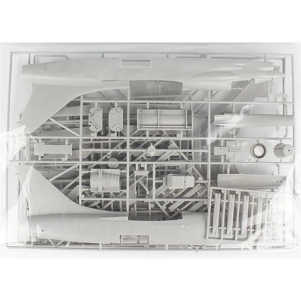 Hasegawa PT25 7225 1/48 Ölçek, F-8E Crusader, Savaş Uçağı Plastik Model Kiti - Resim 3