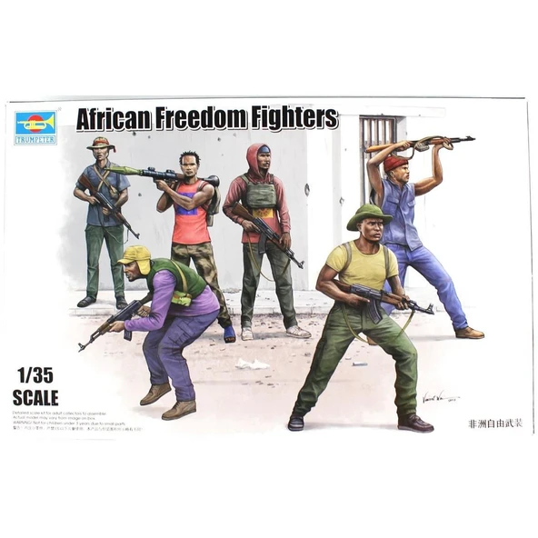 Trumpeter 00438 1/35 Ölçek, Afrikalı Özgürlük Savaşçısı Figürleri Plastik Model Kiti ürün görseli