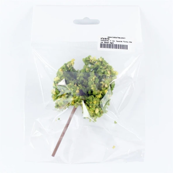 Hobbytime 11 Cm. Yuvarlak Formlu Ihlamur Ağacı Modeli, 1 Adet - Resim 2