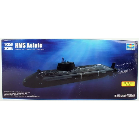 Trumpeter 04598 1/350 Ölçek, HMS Astute Denizaltısı, Plastik Model Kiti ürün görseli