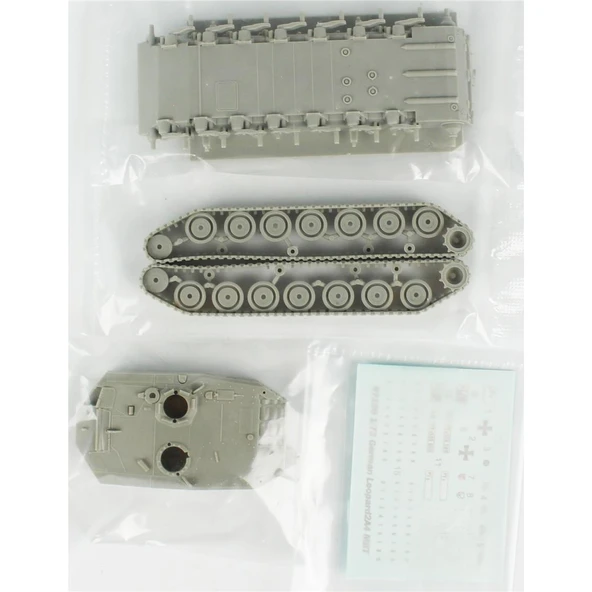 Trumpeter 07190 1/72 Ölçek, Alman Leopard 2A4 Ana Muharebe Tankı, Plastik Model Kiti - Resim 2