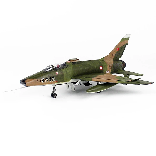 QD170 1/48 Ölçek, F-100D, 182 Filo, Diyarbakır, Sergilemeye Hazır Plastik Savaş Uçağı Modeli - Resim 2