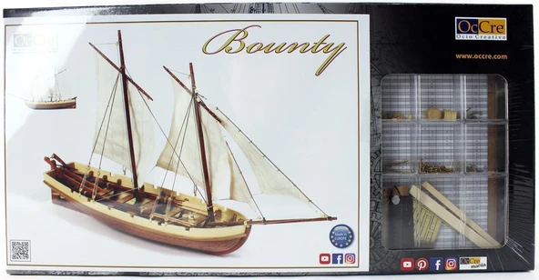 Occre 52003 1/24 Ölçek, Bounty Boat Yelkenli Tekne Ahşap Model Kiti ürün görseli