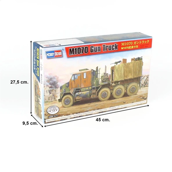 HobbyBoss 85525 1/35 Ölçek, M1070, Askeri Kamyon, Plastik Model Kiti - Resim 5