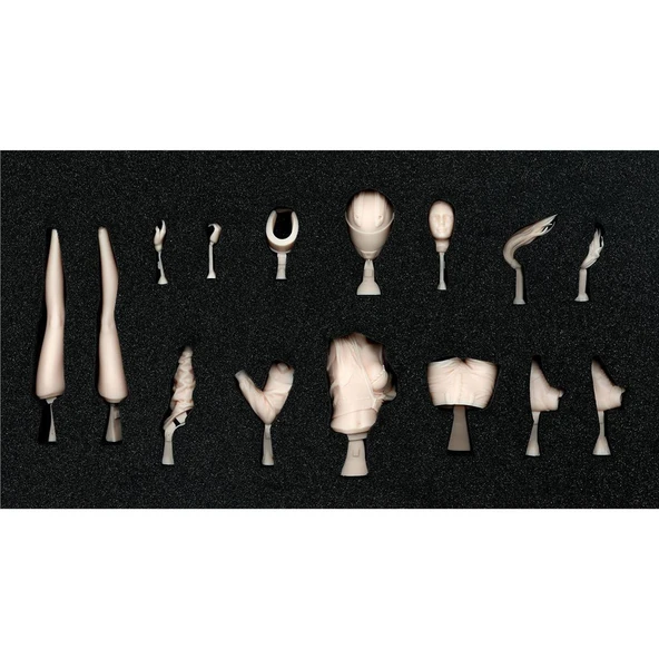 Meng SPS-087 1/9 Ölçek, RESIN Motorsiklet Yarışcısı Kız Figürü - Resim 2