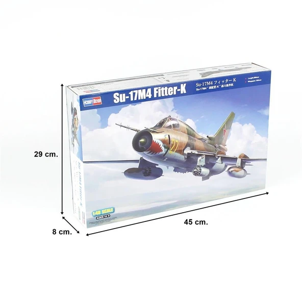 HobbyBoss 81758 1/48 Ölçek, Su-17M4 Fitter-K, Savaş Uçağı, Plastik Model Kiti - Resim 5