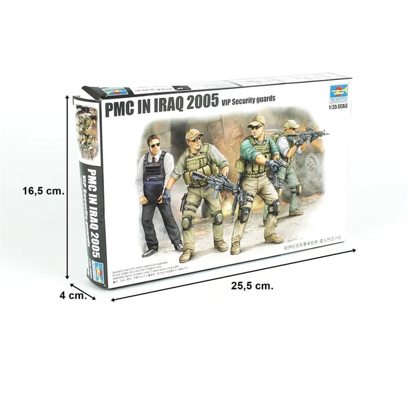 Trumpeter 00420 1/35 Ölçek, PMC-VIP Koruma Tim Irak'ta Figürleri Plastik Model Kiti - Resim 5
