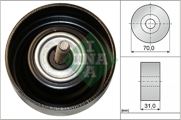 INA 532061410 ALTERNATÖR V KAYIŞ GERGİ RULMANI ASTRA J-INSIGNIA A-ANTARA-CAPTIVA 2.0 T A20NFT-B20NFT-A20NHT 12605492-1854297 ürün görseli
