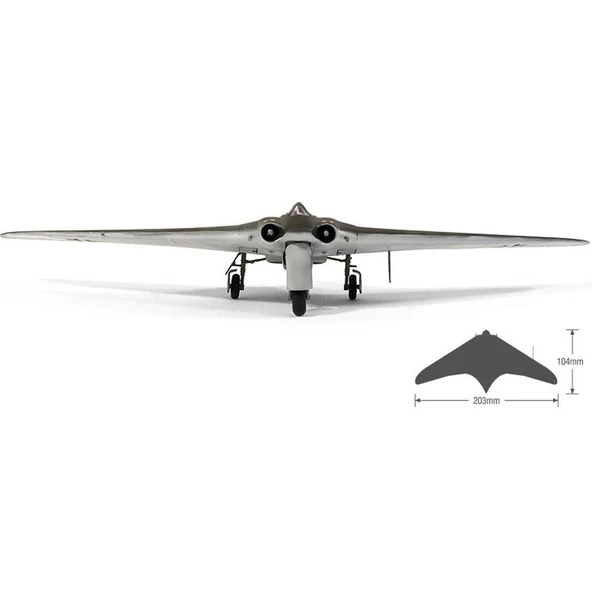 Academy 12583 1/72 Ölçek, German Horten Ho 229 (Wunderwaffe) Savaş Uçağı, Plastik Model kiti - 4