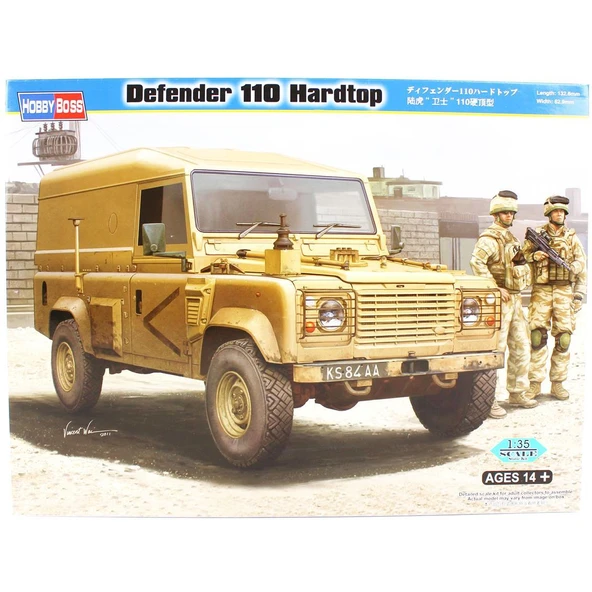 HobbyBoss 82448 1/35 Ölçek, Defender110 HardTop,Askeri Cip, Plastik Model Kiti ürün görseli 1