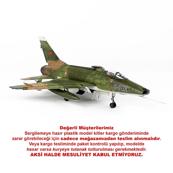 QD170 1/48 Ölçek, F-100D, 182 Filo, Diyarbakır, Sergilemeye Hazır Plastik Savaş Uçağı Modeli ürün görseli
