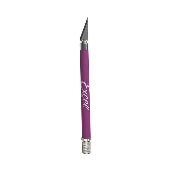 Excel K18 Grip-On Knife Purple With Safety Cap ürün görseli