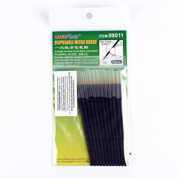 MST 08011 Tek Kullanımlık Mikro Fırçalar, 12 Adet - Resim 2