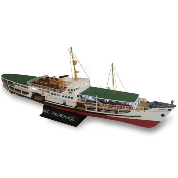Türk Model 1/87 141 Paşabahçe Yolcu Vapuru, 86 cm. Ahşap Model Kiti ürün görseli 1