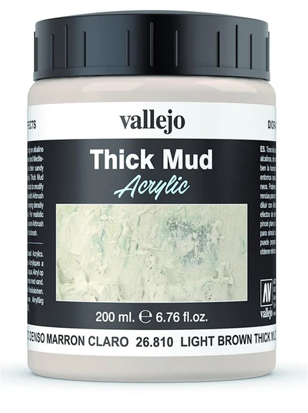 Vallejo 26810 200 ml. Light Brown Splash, Çamur Dokusu ürün görseli 1