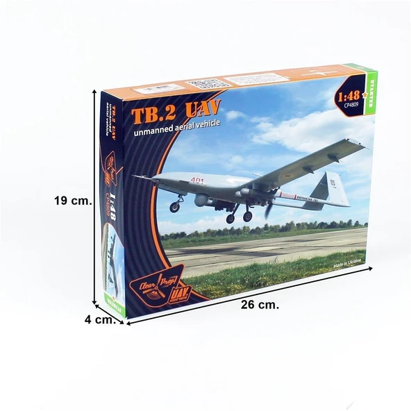 Clear Prop Models 4809 1/48 Ölçek, TB.2, Silahlı İnsansız Hava Aracı, Plastik Model kiti - Resim 4