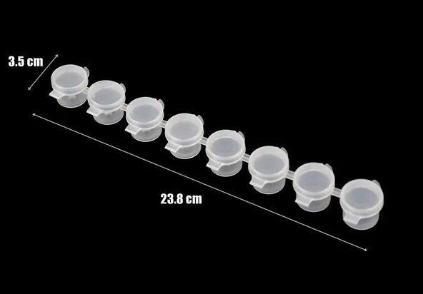 Wingard WG01 Kapaklı Boya Saklama Kabı,8 Gözlü, 8x4,5 ml. - Resim 3