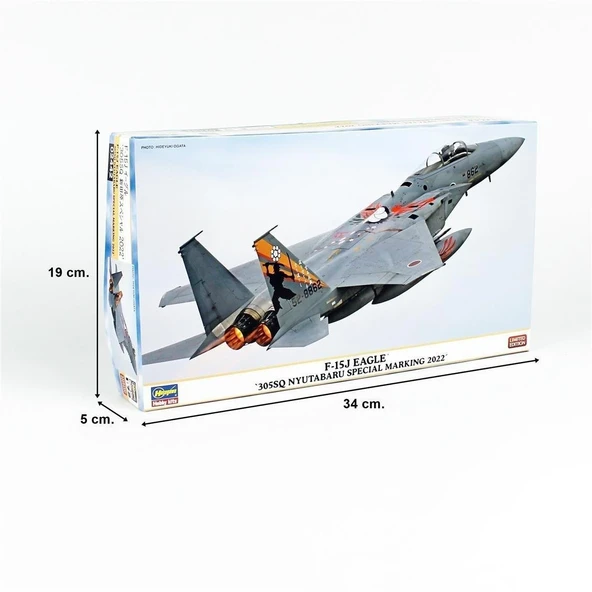 Hasegawa 2442 1/72 Ölçek, F-15J Eagle (305sq Nyutabaru Special Marking 2022),(Limited Edition),  Savaş Uçağı Plastik Model Kiti - 4