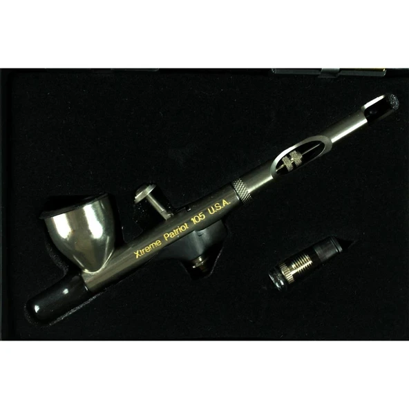 Badger 105-XTR EXTREME Patriot, Üstten Besleme, Süper Detay Nozul, 4.75 ml. Büyük Hazneli, Accuracote Kaplamalı,  Çift Tetikli, - Resim 4