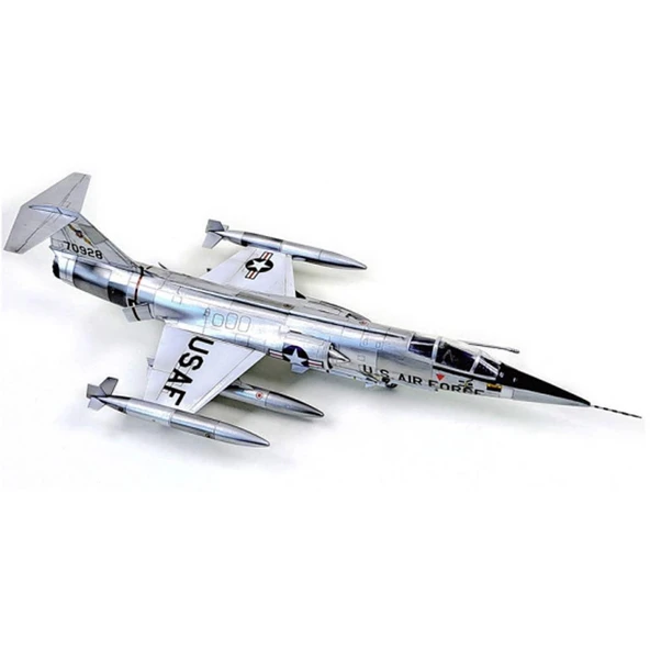 Academy 12576 1/72 Ölçek, USAF F-104C (Vietnam Savaşı) Savaş Uçağı, Plastik Model kiti - Resim 3