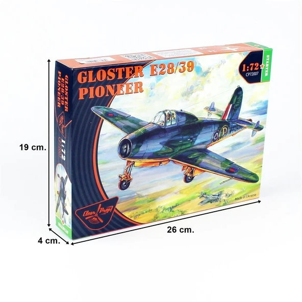 Clear Prop Models 72007 1/72 Ölçek, Gloster E28-39 Öncü Taarruz Jeti, Plastik model Kiti - 4
