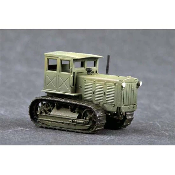Trumpeter 07111 1/72 Ölçek, Rus ChTZ S-65 Paletli ve Sürücü Kabinli Traktör, Plastik Model Kiti - Resim 2