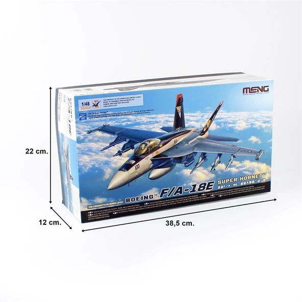 Meng LS-012 1/48 Ölçek, Boeing F/A-18E Super Hornet Savaş Uçağı, Plastik Model Kiti - Resim 5