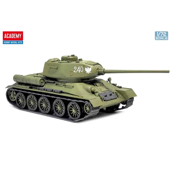 Academy 13421 1/72 Ölçek, T-34-85 Soviet Orta Sınıf Tankı, Plastik Model kiti - 2