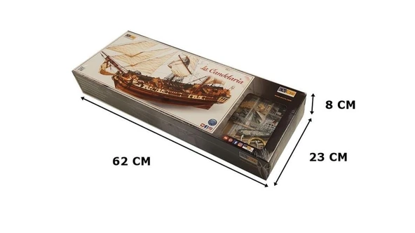 PTTAVM: Occre 13000 1/85 Ölçek, La Candelaria, 70 cm. Yelkenli