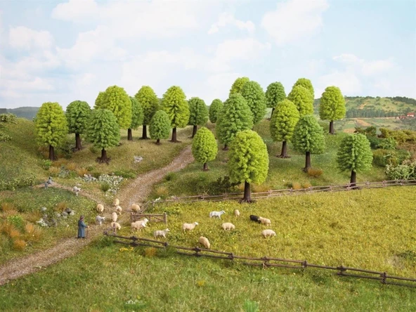 Noch 26801 Yapraklı Ağaçlar, 25 Adet, -9 cm. Diorama Malzemesi ürün görseli 1