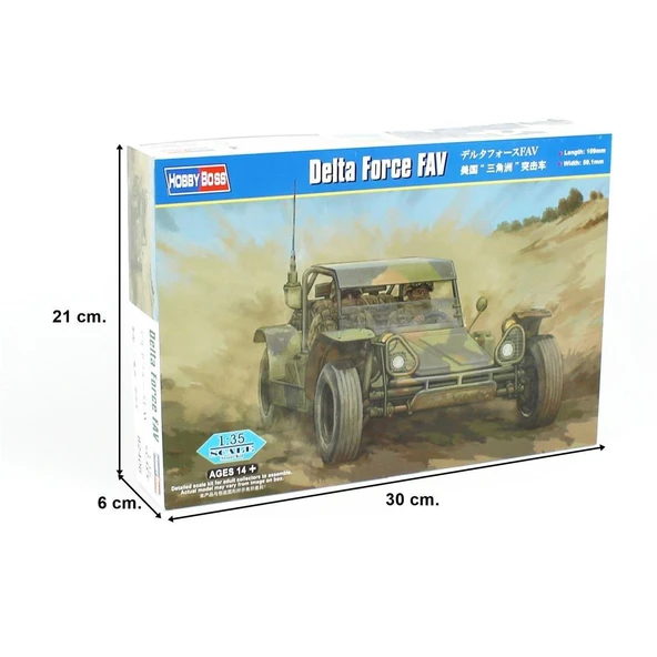 HobbyBoss 82406 1/35 Ölçek, Delta Force FAV, Hızlı Hücum Aracı, Plastik Model Kiti - Resim 5