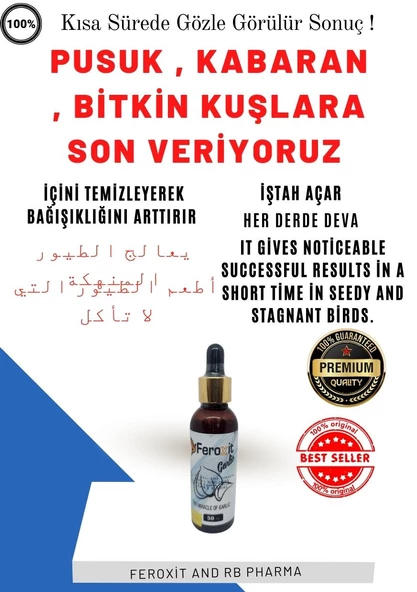 FEROXİT GARLIC Durgun '' Kabaran Kuşlar da hızlı sonuç İŞTAH ARTTIRICI SARIMSAK MUCİZESİ - 2