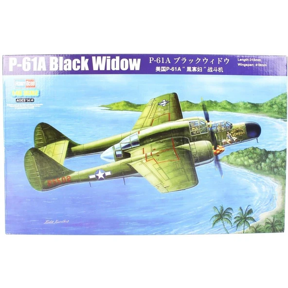 HobbyBoss 81730 1/48 Ölçek, P-61A Black Widow, Savaş Uçağı, Plastik Model Kiti ürün görseli