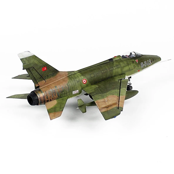 QD170 1/48 Ölçek, F-100D, 182 Filo, Diyarbakır, Sergilemeye Hazır Plastik Savaş Uçağı Modeli - Resim 4