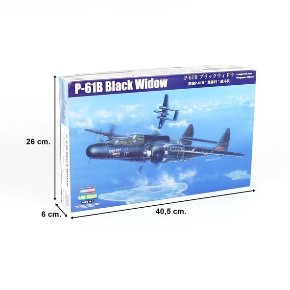 HobbyBoss 81731 1/48 Ölçek, P-61B Black Widow, Savaş Uçağı, Plastik Model Kiti - Resim 5